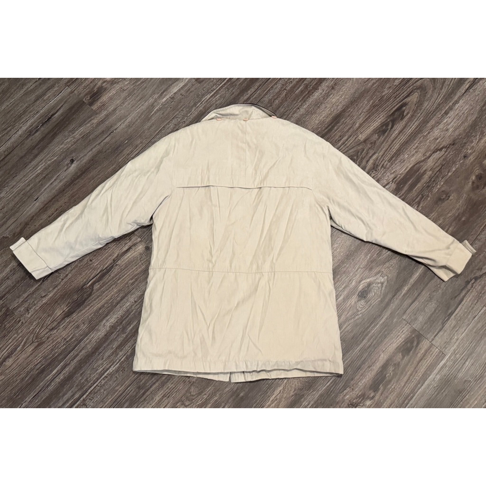 Vtg Westbound Petites Women's Khaki Tan Utility Chore Jacket Sz Med Petite - Picture 6 of 8